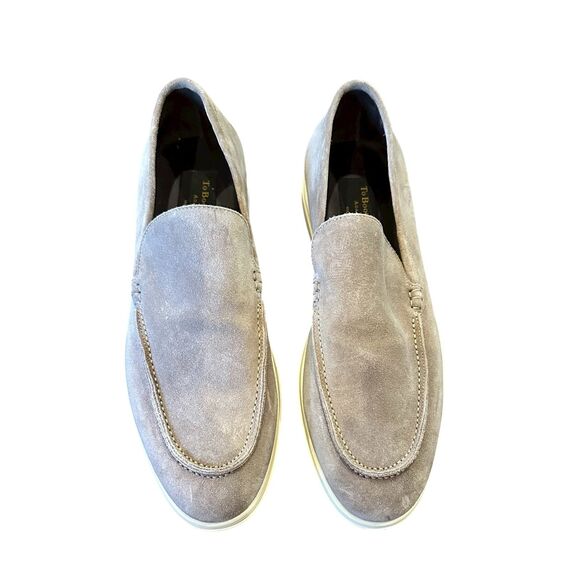 To Boot Hathaway Taupe Suede Slip On in Grey Suede NWOB Size 9 - Picture 2 of 9